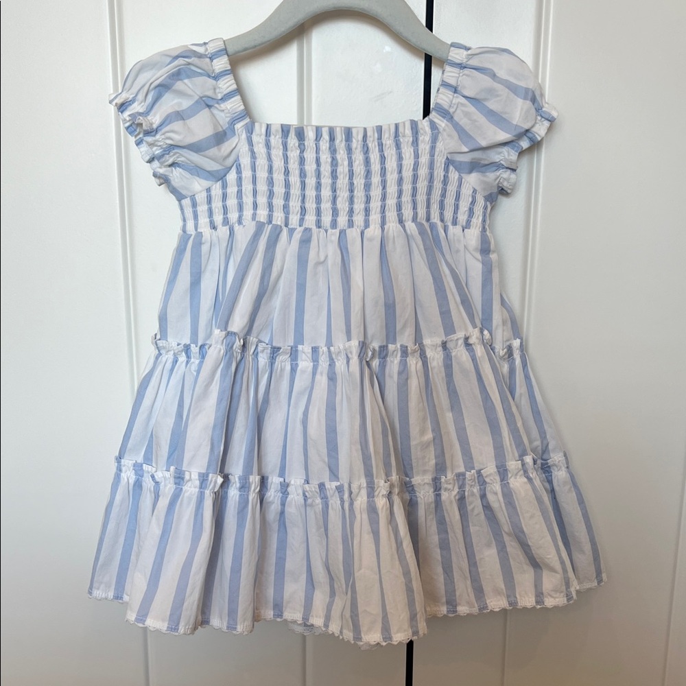 Janie and Jack Blue and White Striped Dress